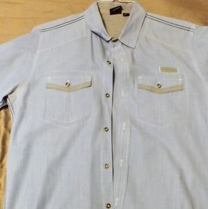 MEN'S BLUE DRESS SHIRT